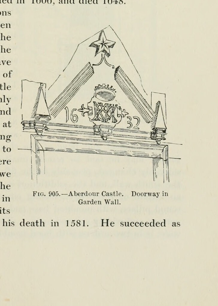 FIG. 905.—Aberdour Castle. Doorway in Garden Wall., Aberdour Castle
