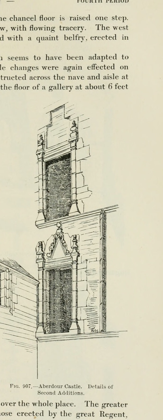 FIG. 907. — Aberdour Castle. Details of Second Additions., Aberdour Castle