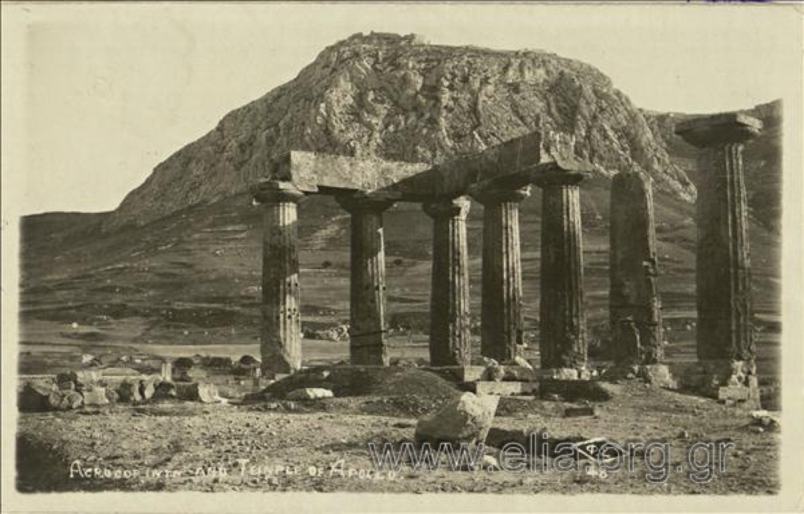 Acrocorinth and Temple of Apollo., Acrocorinth