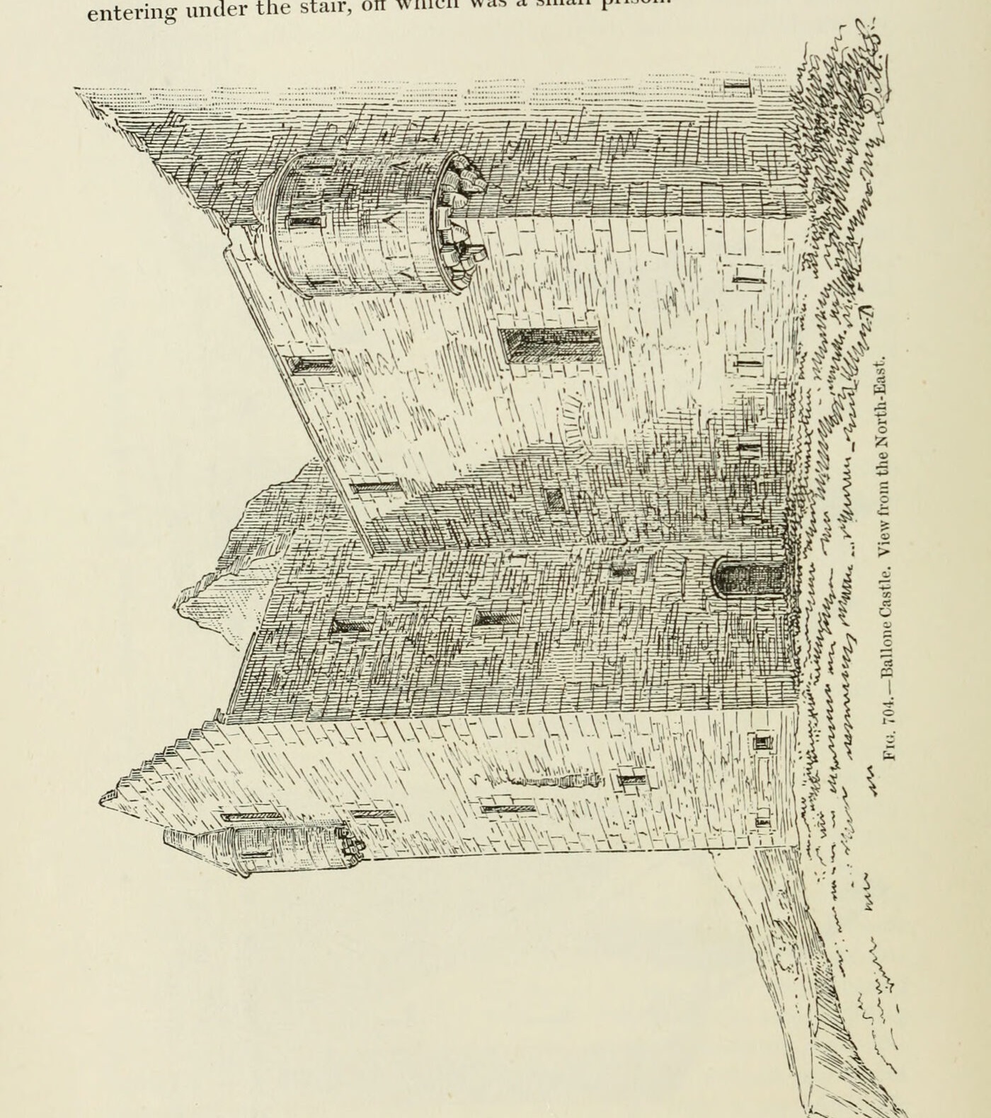 Fig. 704. — Ballone Castle. View from the North-East., Ballone Castle