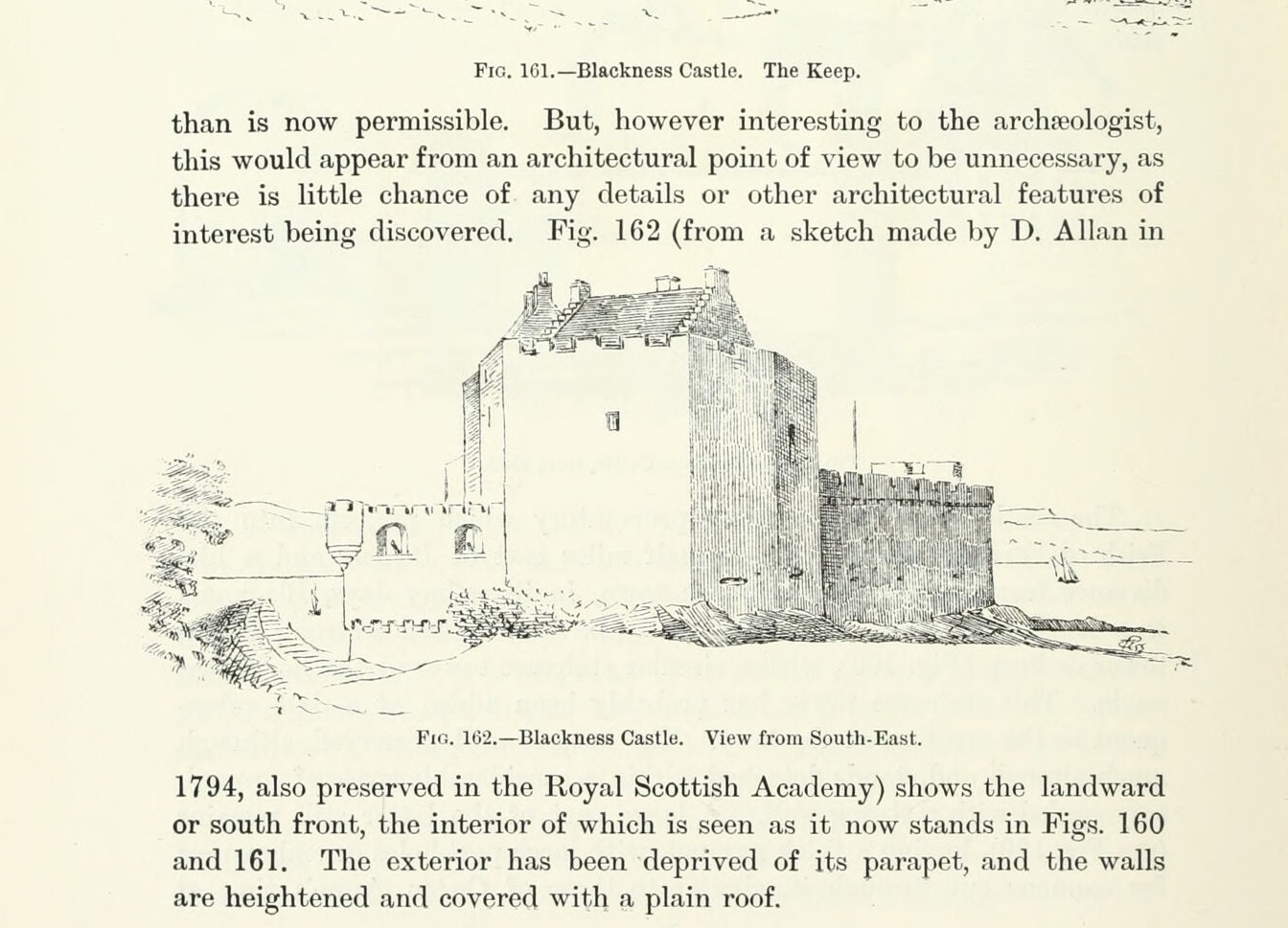Fig. 161.—Blackness Castle. The Keep., Blackness Castle