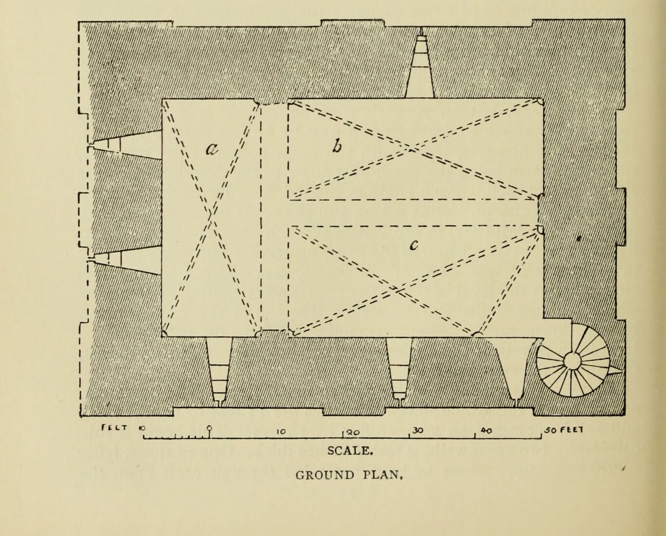 BOWES CASTLE. FIRST OR MAIN FLOOR., Bowes Castle