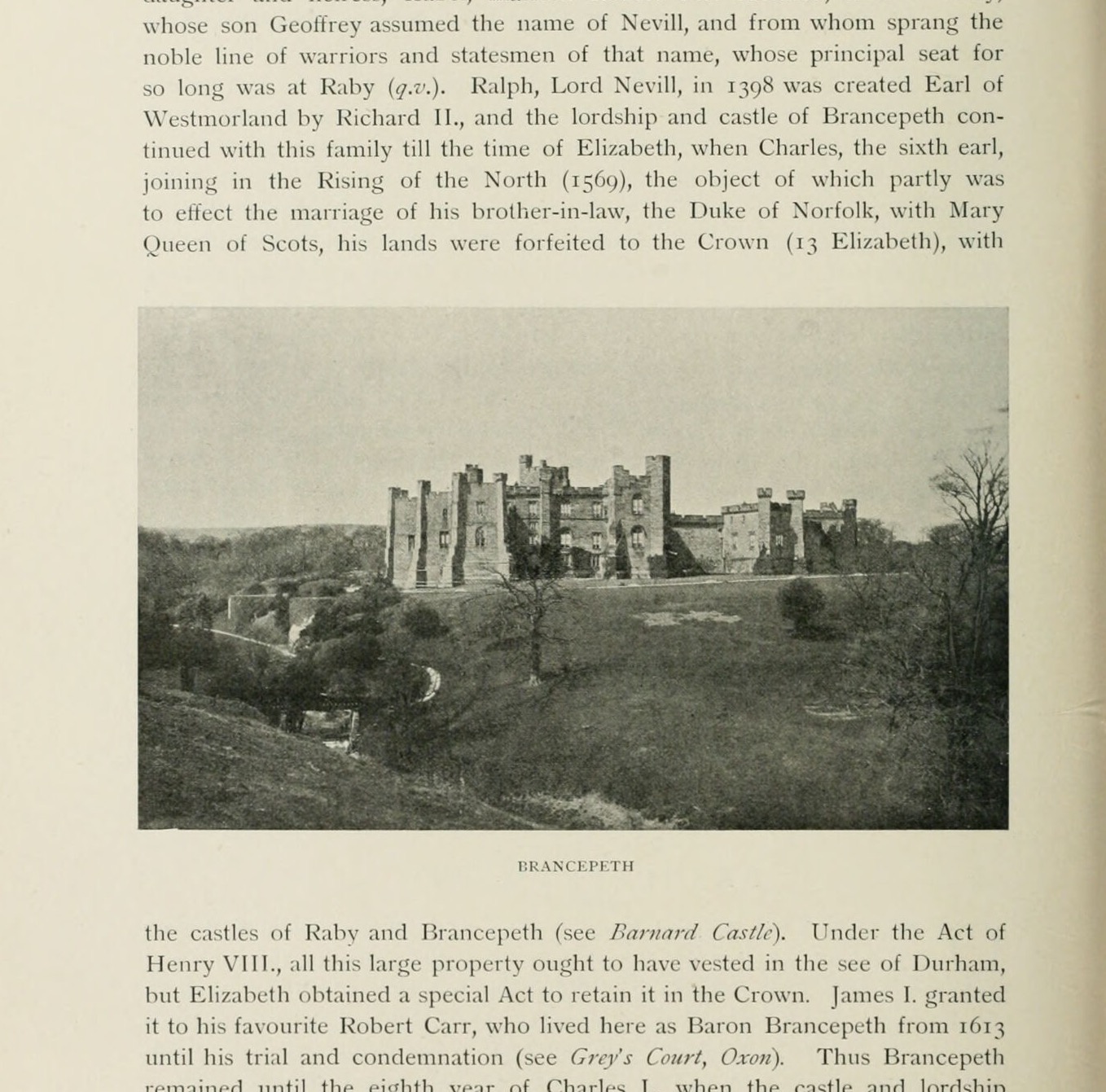 BRANCEPETH, Brancepeth Castle