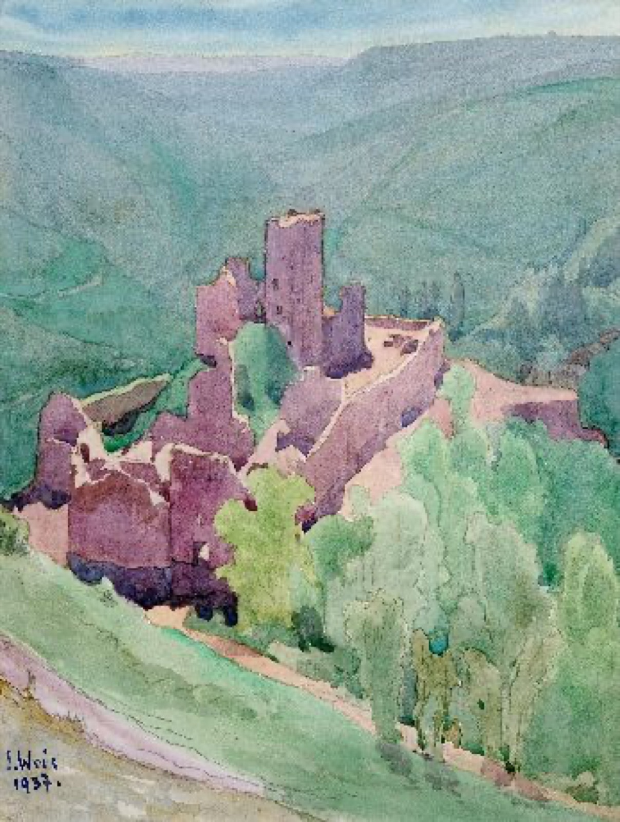 Les ruines du château de Brandenbourg, Brandenbourg Castle