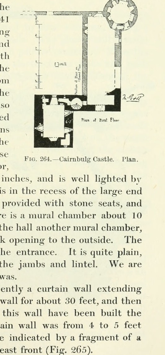 Fig. 264. — Cairnbulg Castle. Plan., Cairnbulg Castle