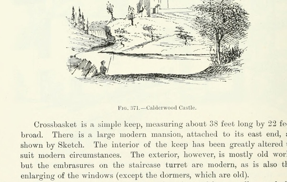 Fig. 371.—Calderwood Castle., Calderwood Castle