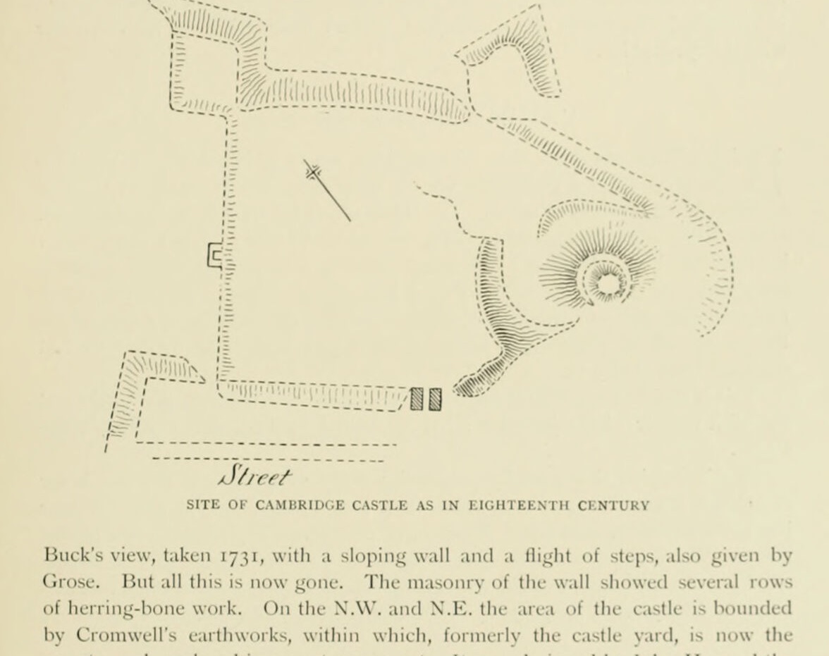 SITE OF CAMBRIDGE CASTLE AS IN EIGHTEENTH CENTURY, Cambridge Castle
