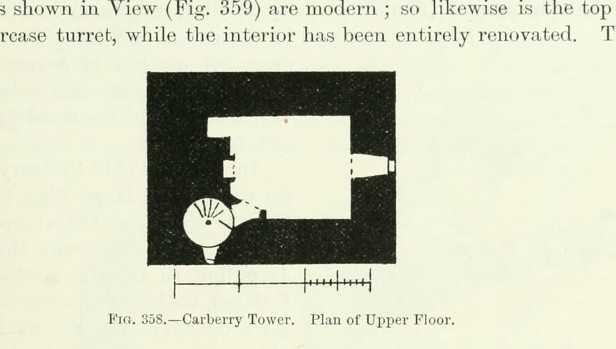 Fig. 358.—Carberry Tower. Plan of Upper Floor., Carberry Tower