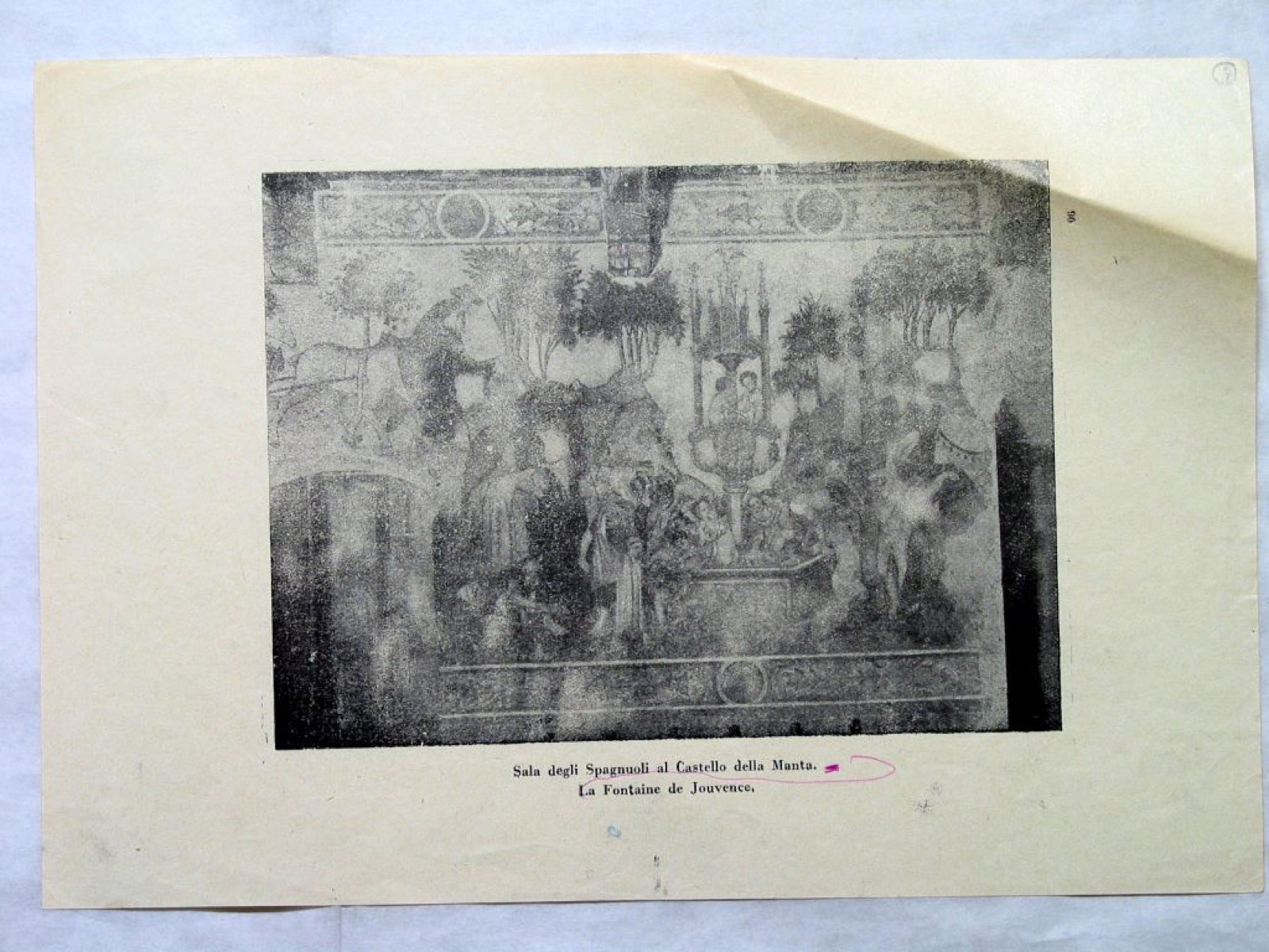 Castello della Manta - Sala degli Spagnoli (particolare degli affreschi), Castello della Manta