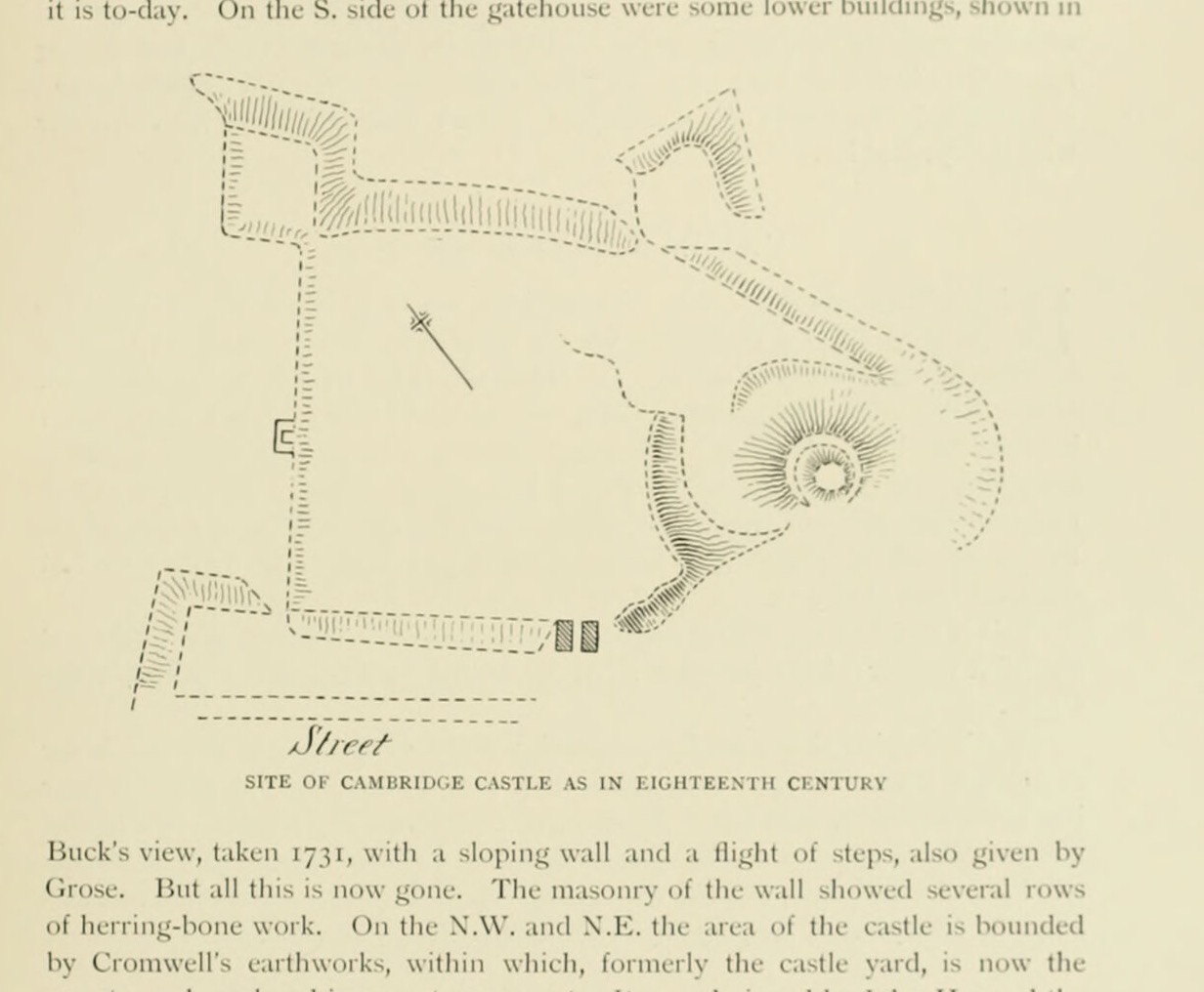 SITE OF CAMBRIDGE CASTLE AS IN EIGHTEENTH CENTURY, Castle Hill