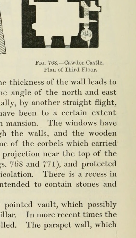 Fig. 767. — Cawdor Castle. Plan of Second Floor., Cawdor Castle