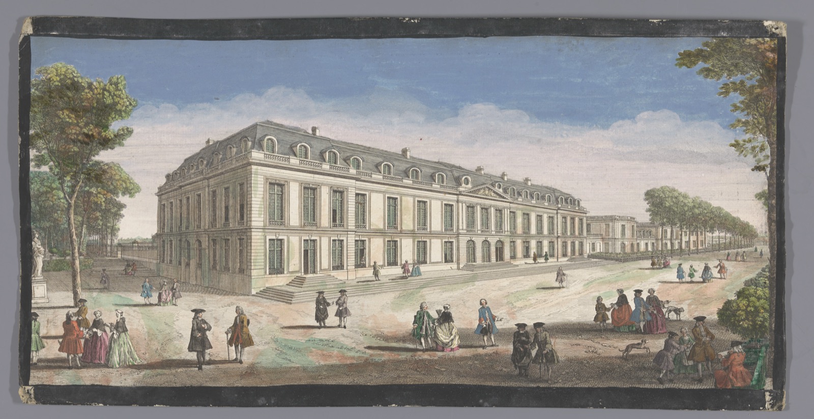 Gezicht op het Château de Choisy gezien vanaf de tuin, Château de Choisy