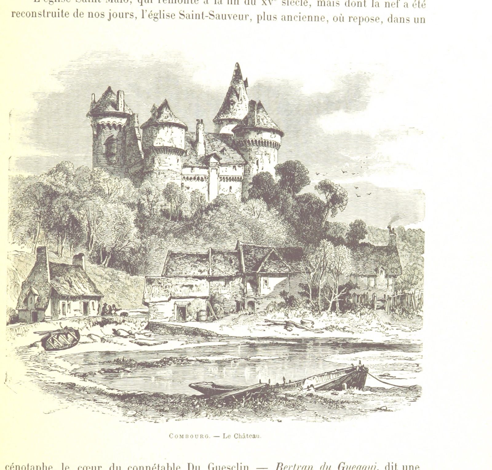 Château de Combourg from "La France pittoresque. Ouvrage illustré, etc"., Château de Combourg