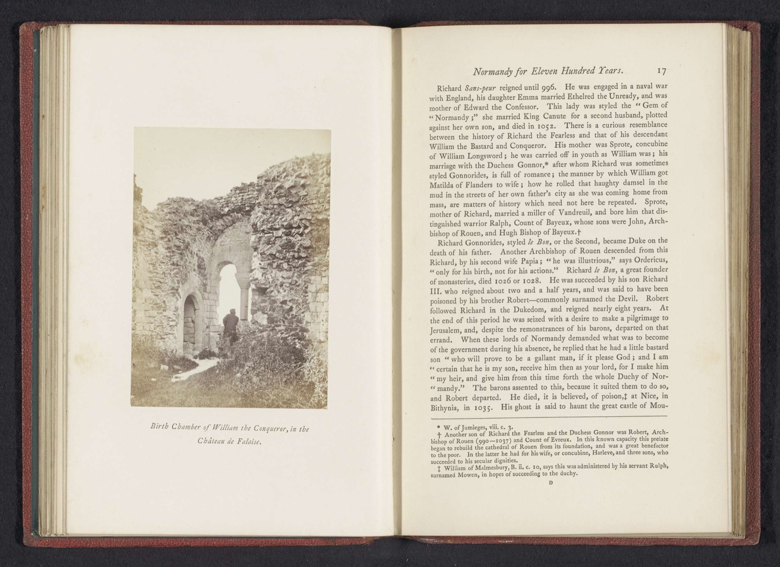 Birth chamber of William the Conqueror, in the Château de Falaise, Château de Falaise
