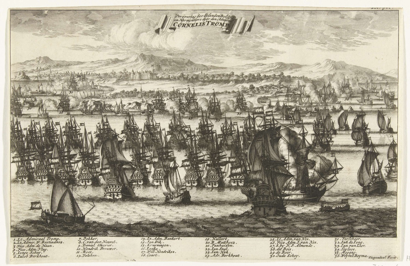 Verovering van Île de Noirmoutier door admiraal Cornelis Tromp, 1674, Château de Noirmoutier