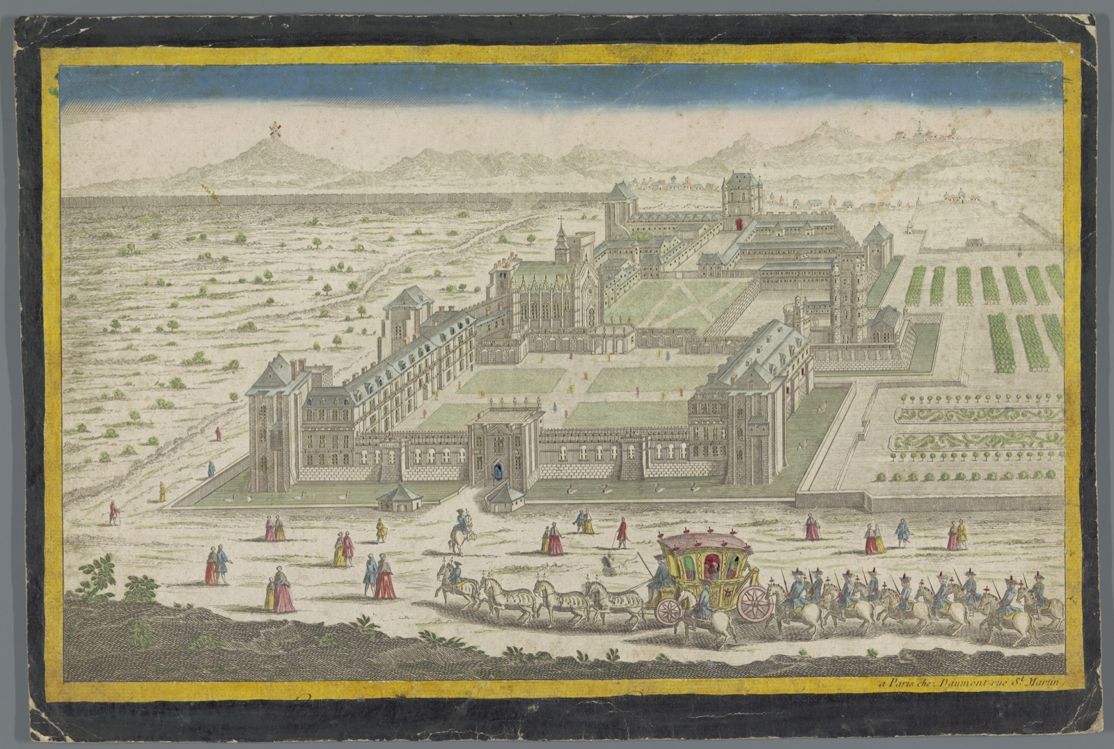Gezicht op het Château de Vincennes, Château de Vincennes