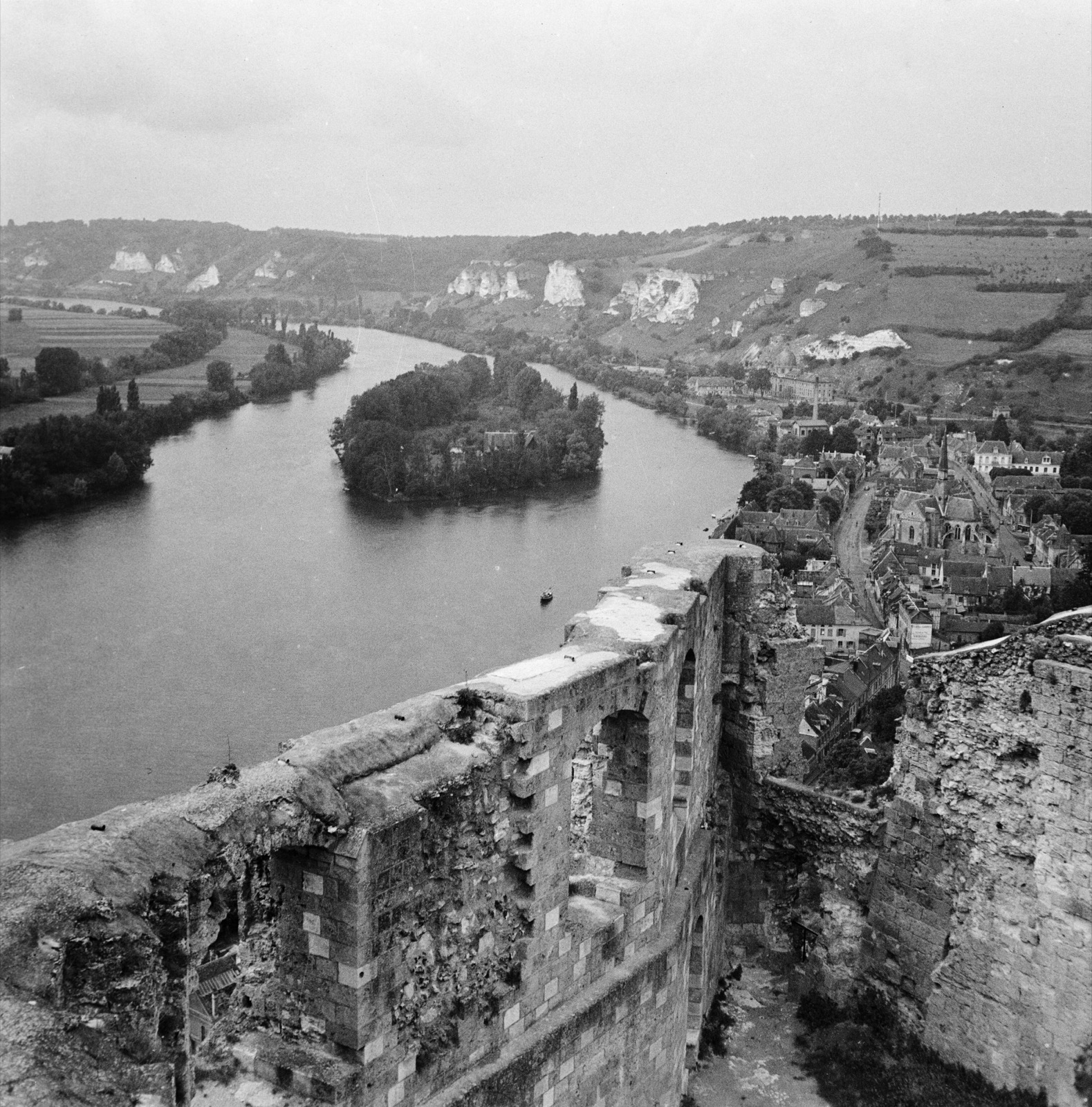 Borgen Château Gaillard i staden Les Andelys., Château Gaillard