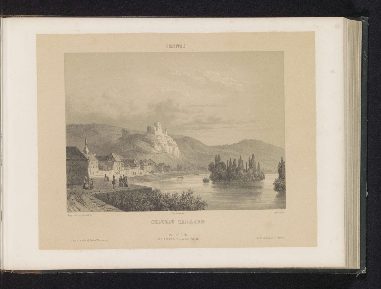 Gezicht op Château Gaillard, Château Gaillard