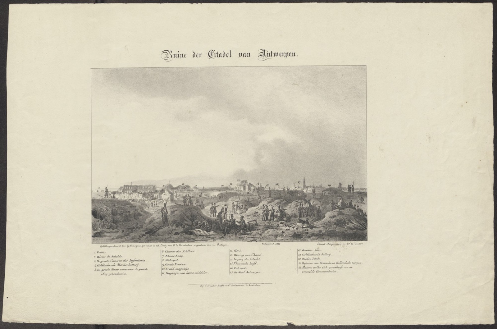 View of the remains of the Citadel of Antwerp, Citadel of Antwerp