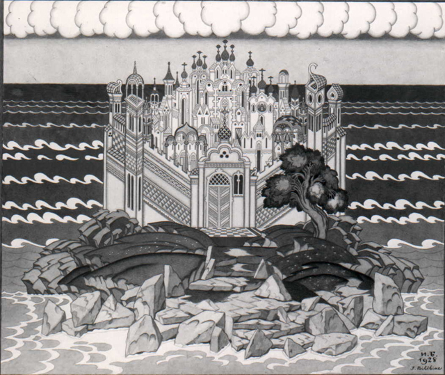 Grad Kitezh, Ivan Bilibin, Kitezh