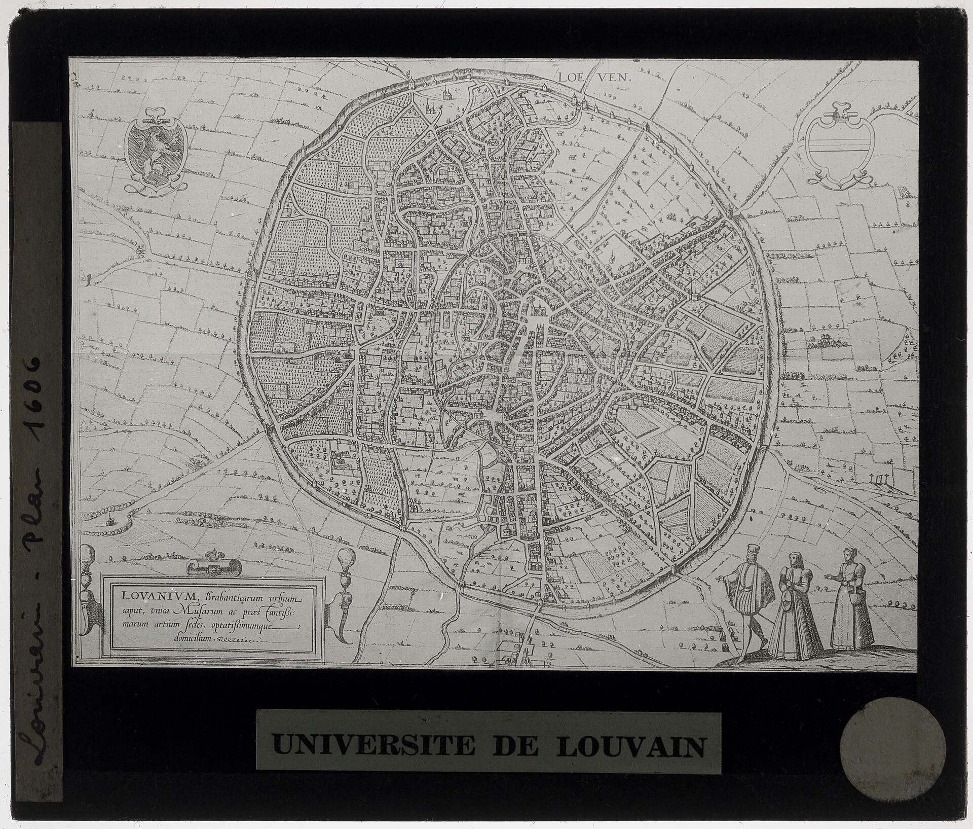 Lovanium — town plan of Leuven (Braun & Hogenberg) — Leuven