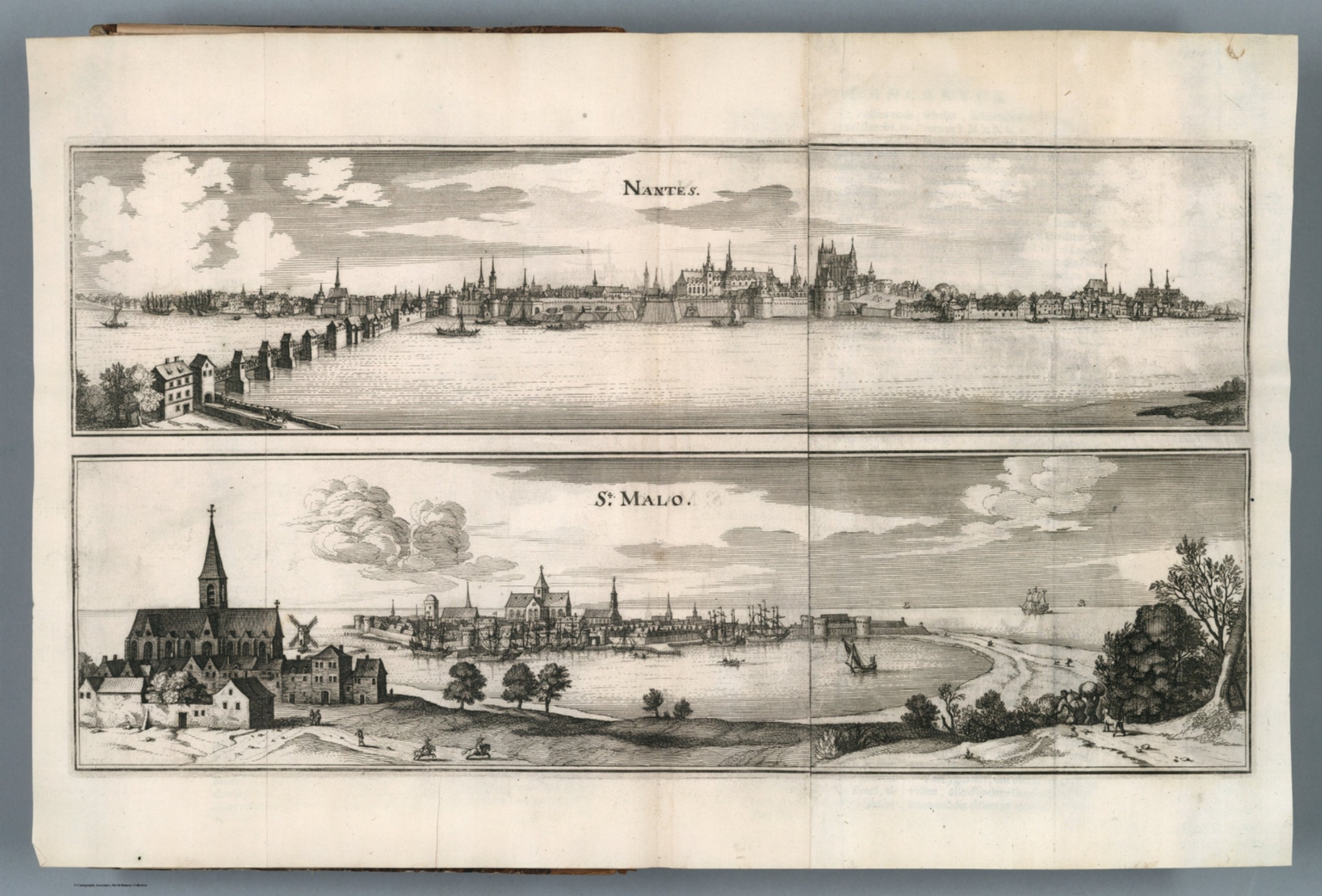 Engraved view of St. Malo, from Merian's Topographia Galliae (1660) — Saint-Malo