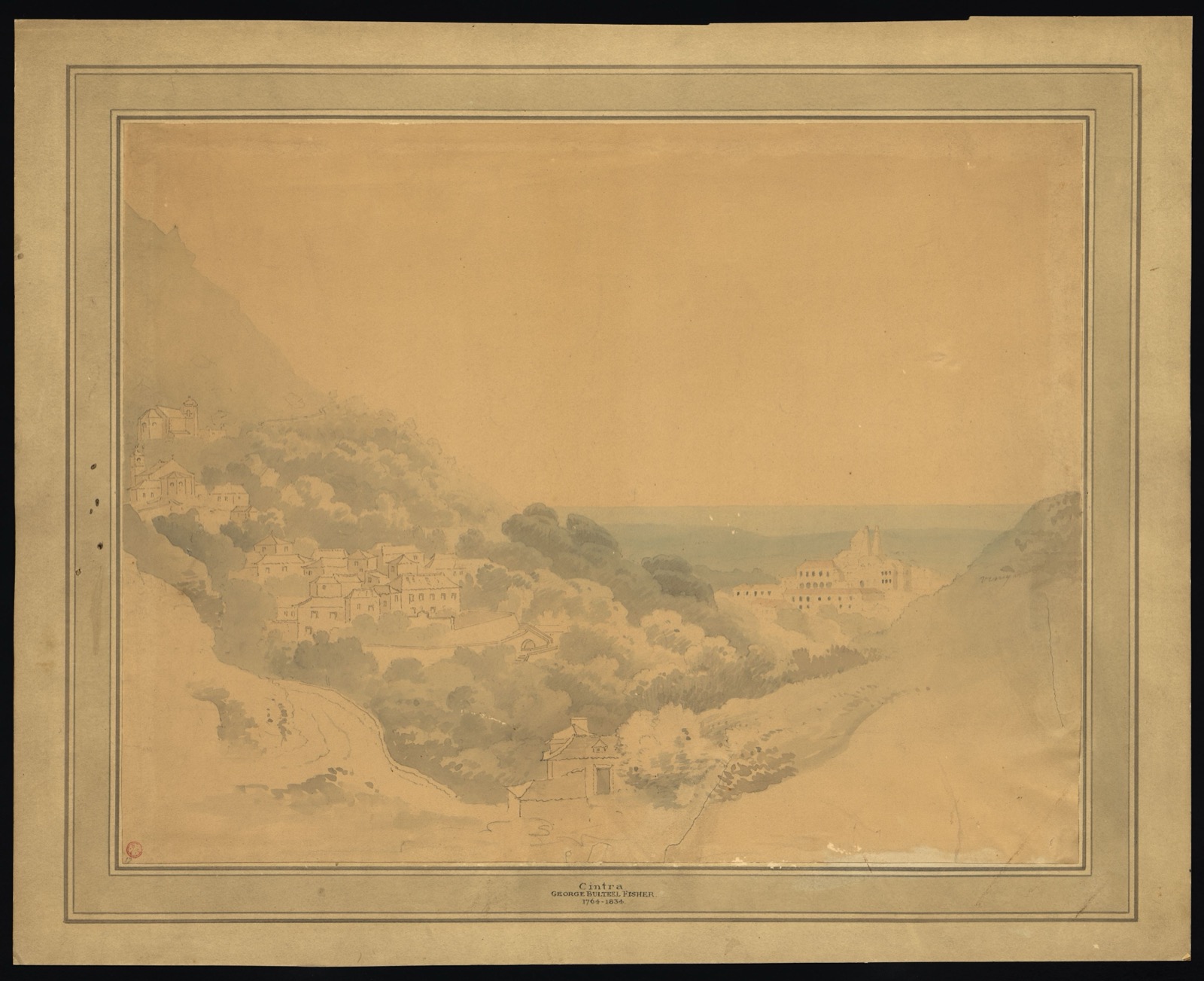 Cintra, drawn by George Bulteel Fisher, Sintra