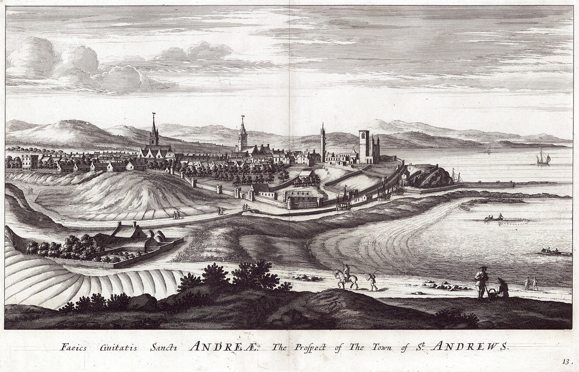 The Prospect of the Town of St Andrews, from John Slezer's Theatrum Scotiae, St Andrews