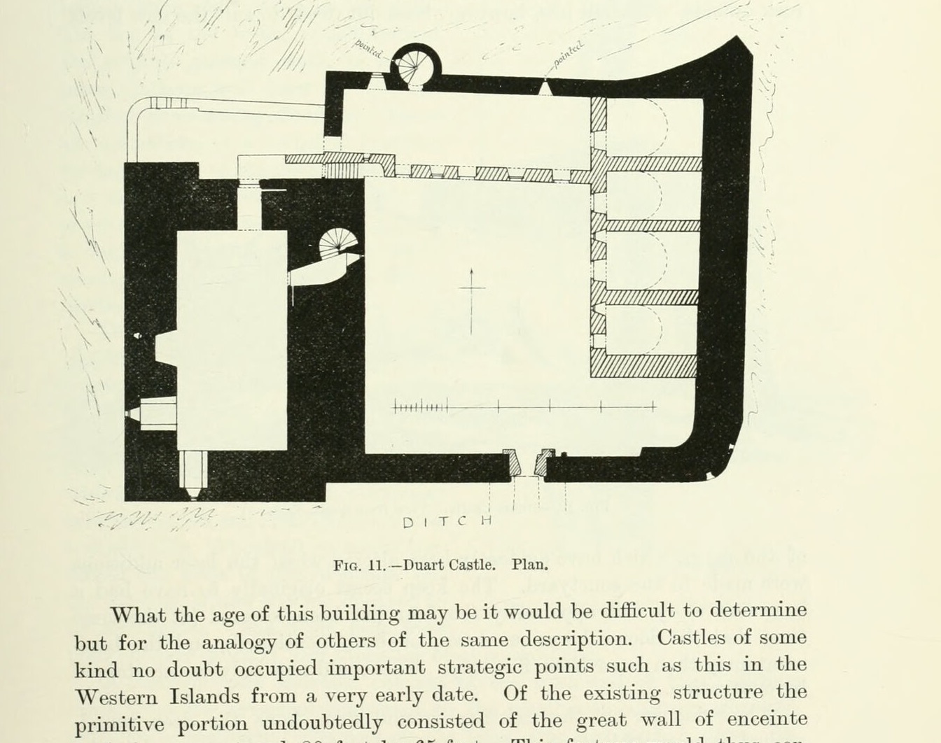 FIG. 11. — Duart Castle. Plan., Duart Castle