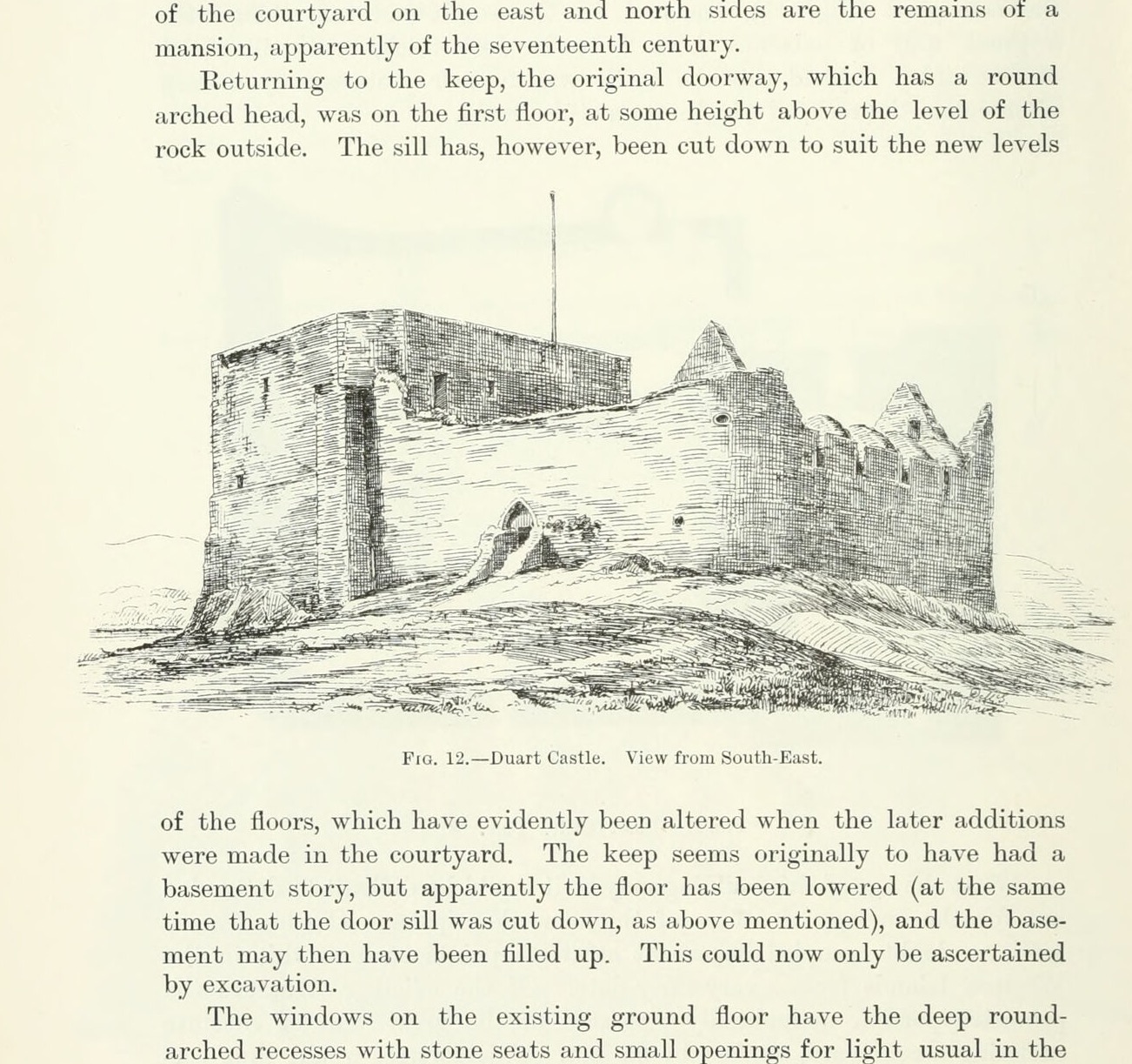 Fig. 12. — Duart Castle. View from South-East., Duart Castle