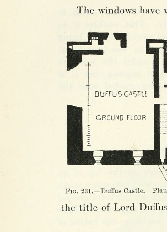 Fig. 231. — Duffus Castle. Plan of Keep., Duffus Castle