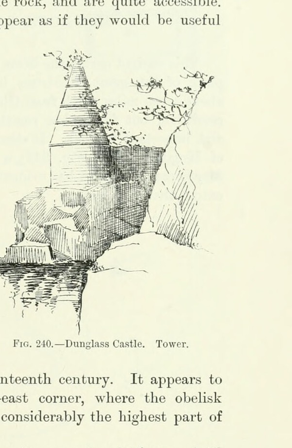 Fig. 240. — Dunglass Castle. Tower., Dunglass Castle