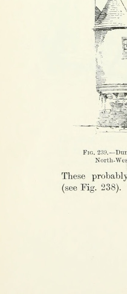 Fig. 239.—Dunglass Castle. North-West Turret., Dunglass Castle