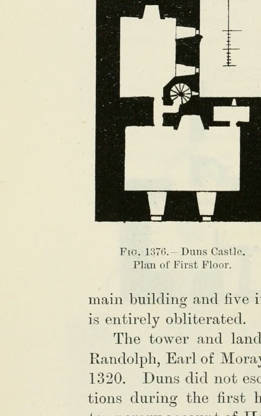 Fig. 1376. — Duns Castle. Plan of First Floor., Duns Castle