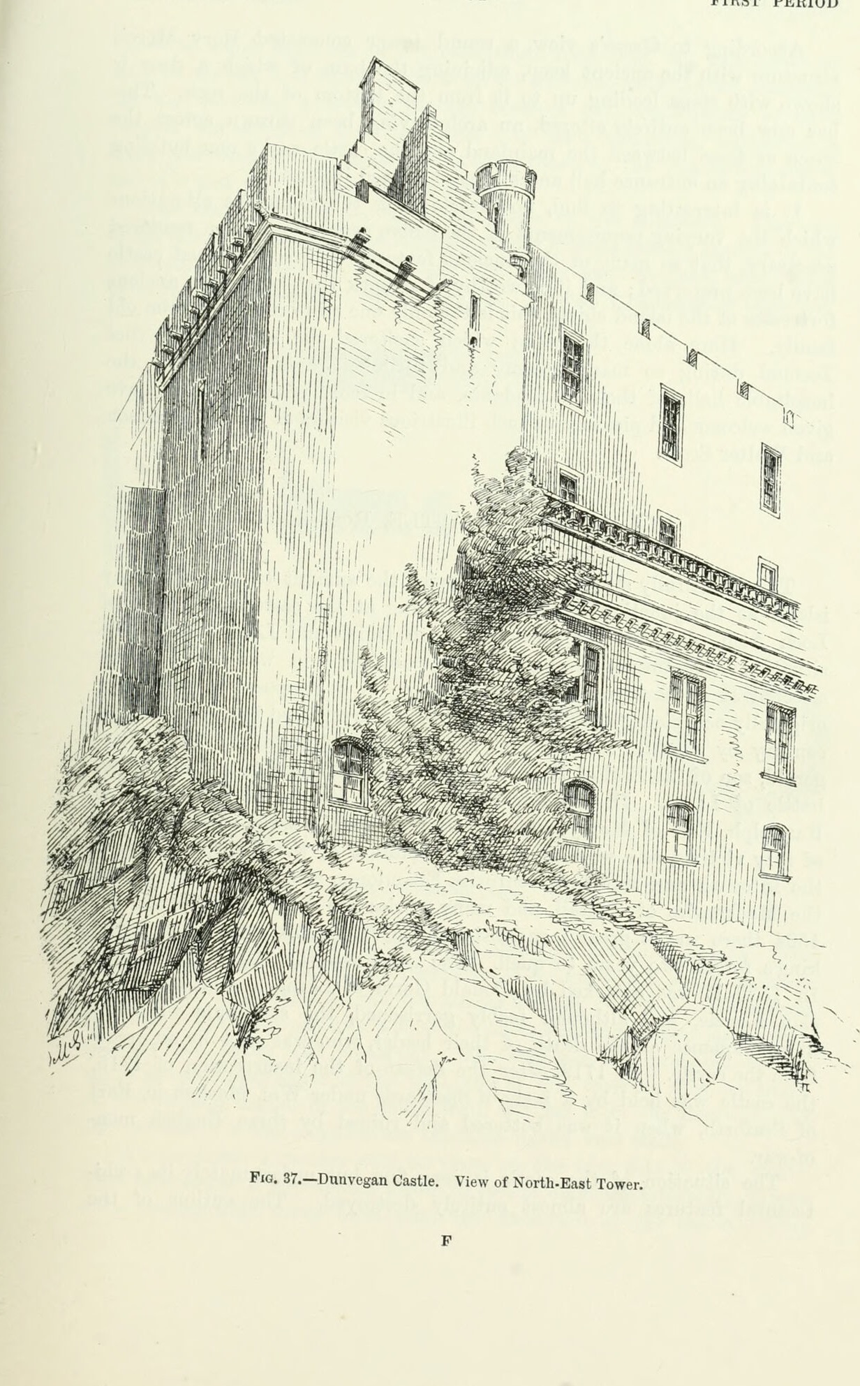 Fig. 37. — Dunvegan Castle. View of North-East Tower., Dunvegan Castle
