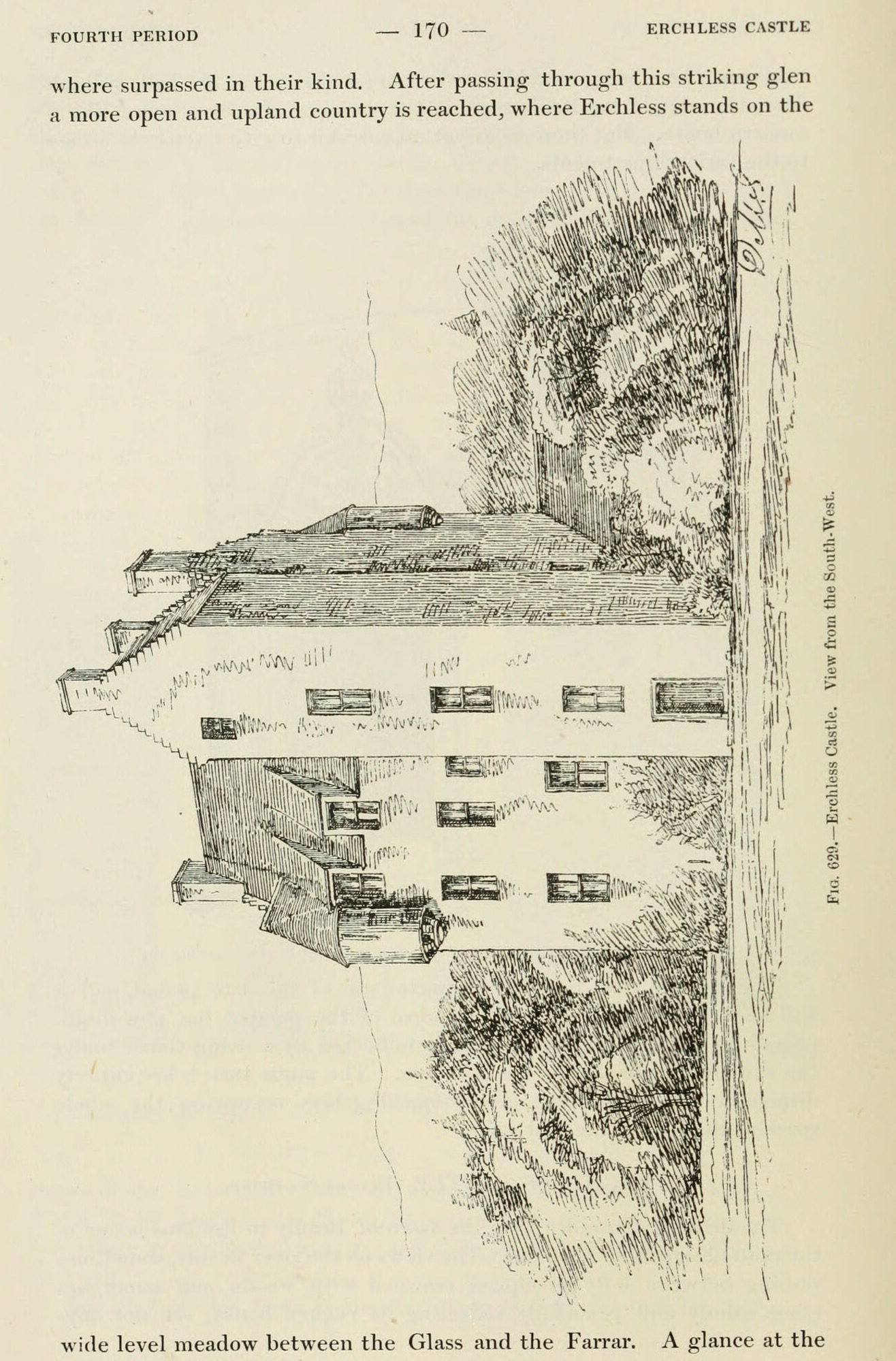 Fig. 629. — Erchless Castle. View from the South. West., Erchless Castle