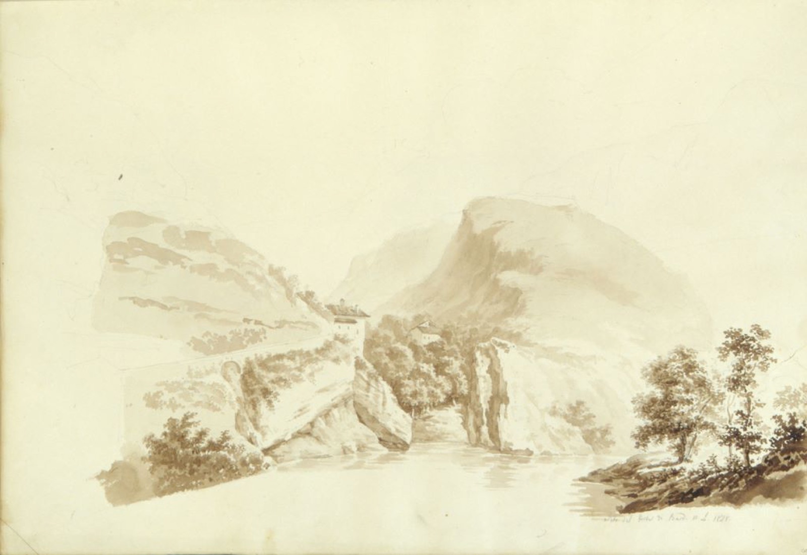 Surroundings of Fort Bard, Fort Bard