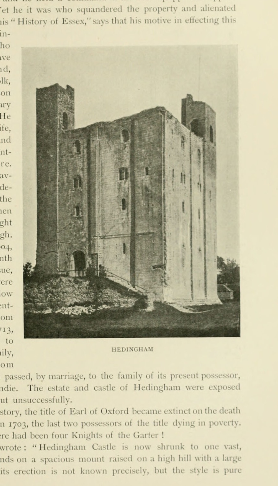HEDINGHAM, Hedingham Castle