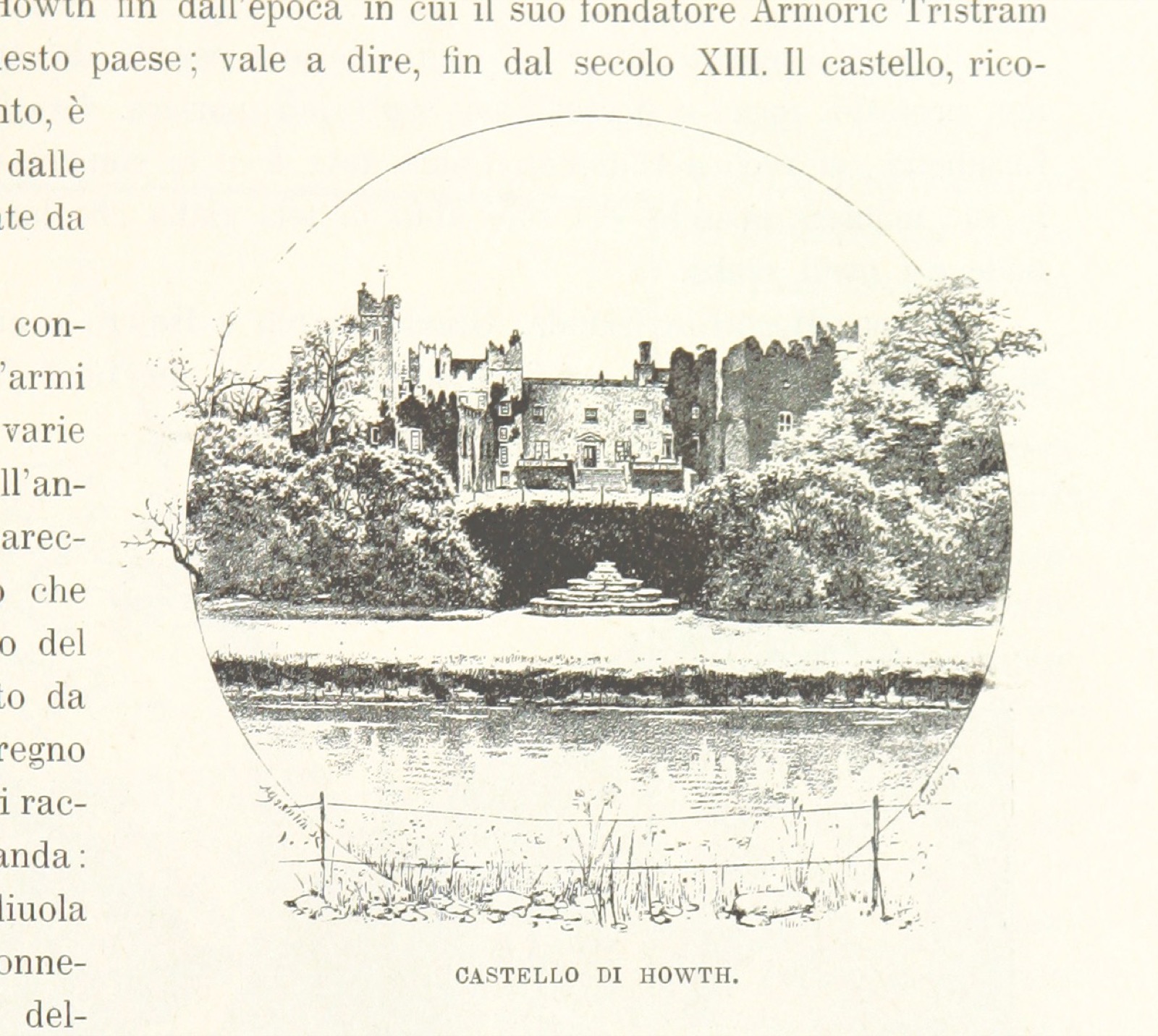 Howth Castle from "Inghilterra, Scozia e Irlanda. Opera illustrata con 494 incisioni, etc"., Howth Castle