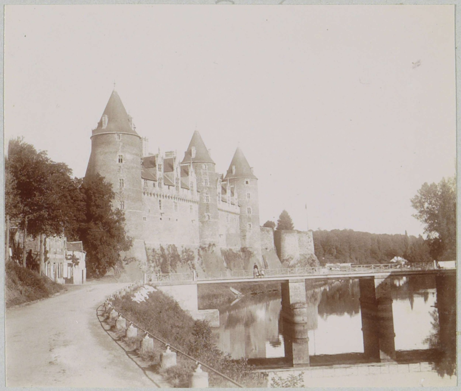 Gezicht op het Kasteel van Josselin, Josselin Castle