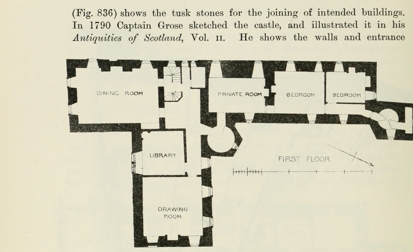 Fig. 837.—Kenmure Castle. Plan of First Floor., Kenmure Castle