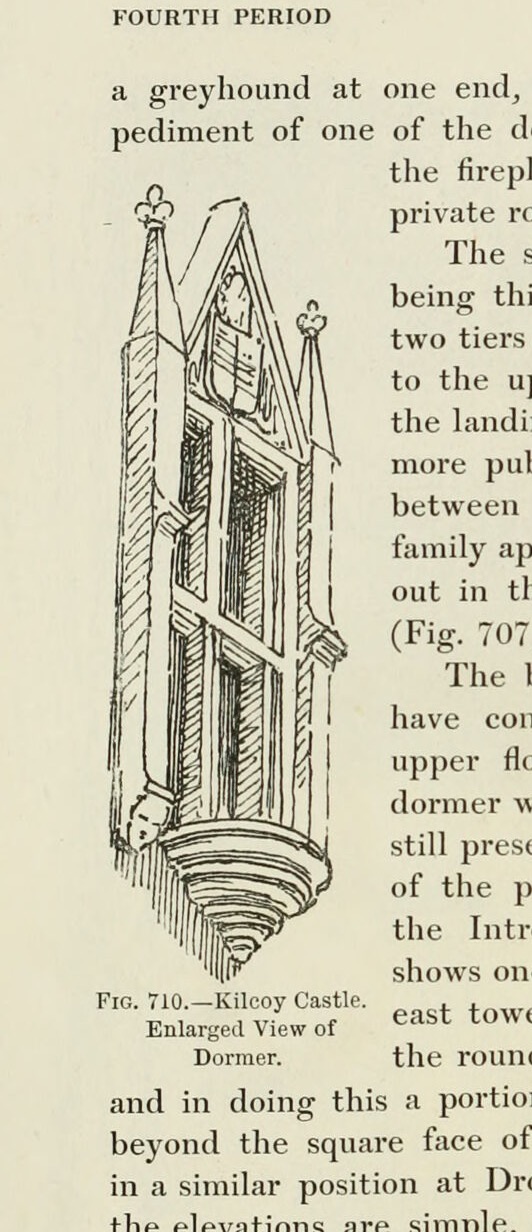 FIG. 710. — Kilcoy Castle. Enlarged View of Dormer., Kilcoy Castle