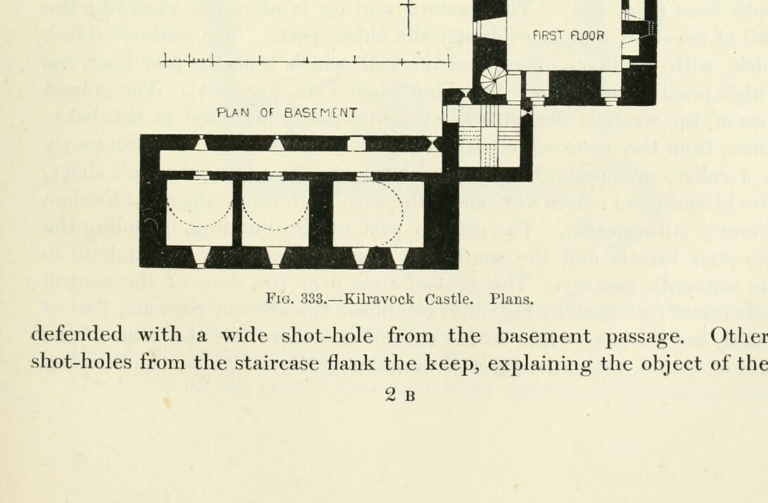 Fig. 333.—Kilravock Castle. Plans., Kilravock Castle