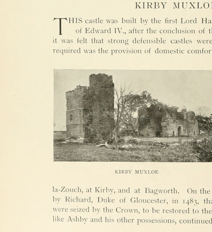 KIRBY MUXLOE, Kirby Muxloe Castle