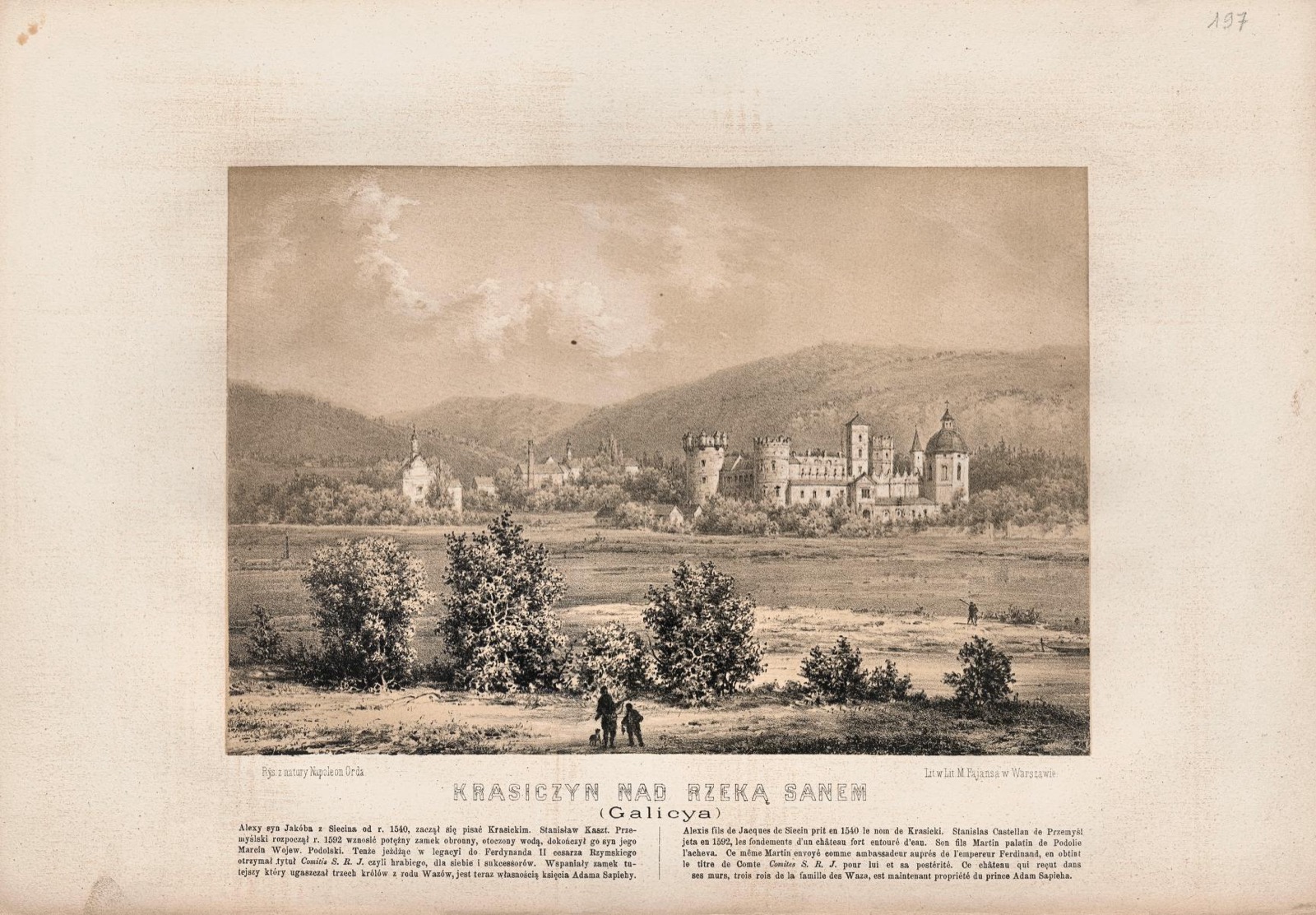 [197] Krasiczyn nad rzeką Sanem (Galicya), Krasiczyn Castle