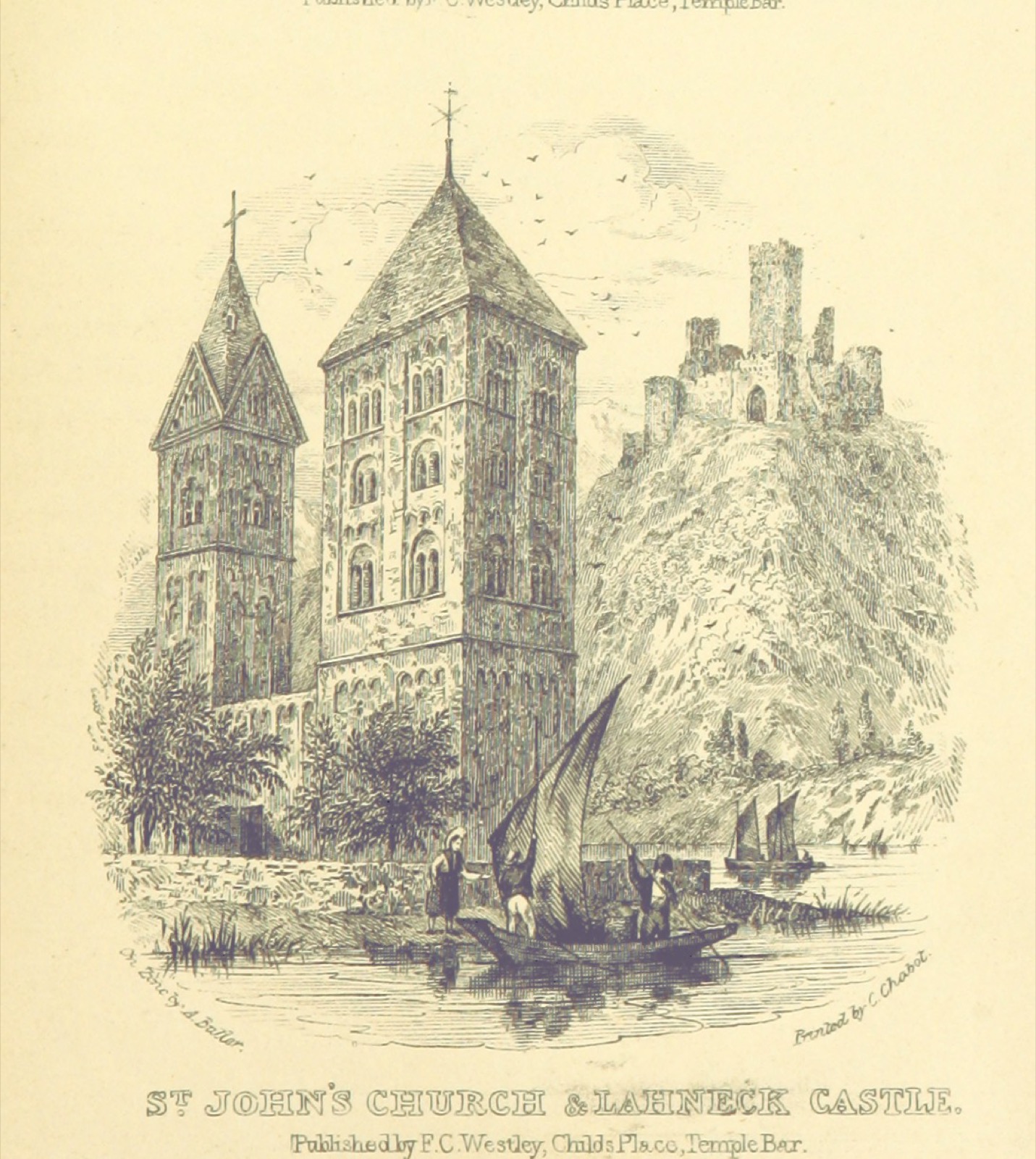 Lahneck Castle from "The Rhine: legends, traditions, history, from Cologne to Mainz"., Lahneck Castle