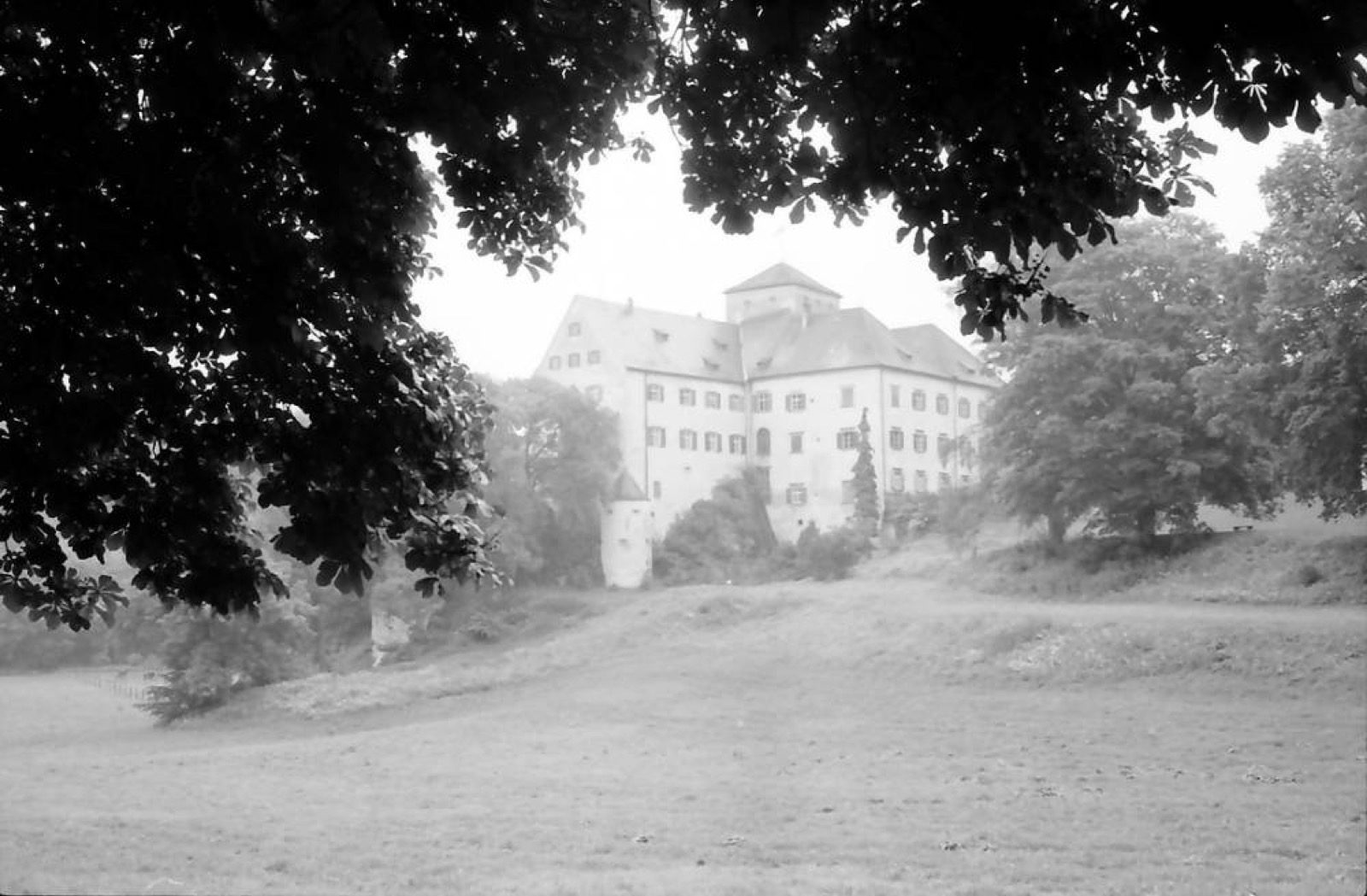 Eigeltingen: Schloss Langenstein, Parkseite, Langenstein Castle