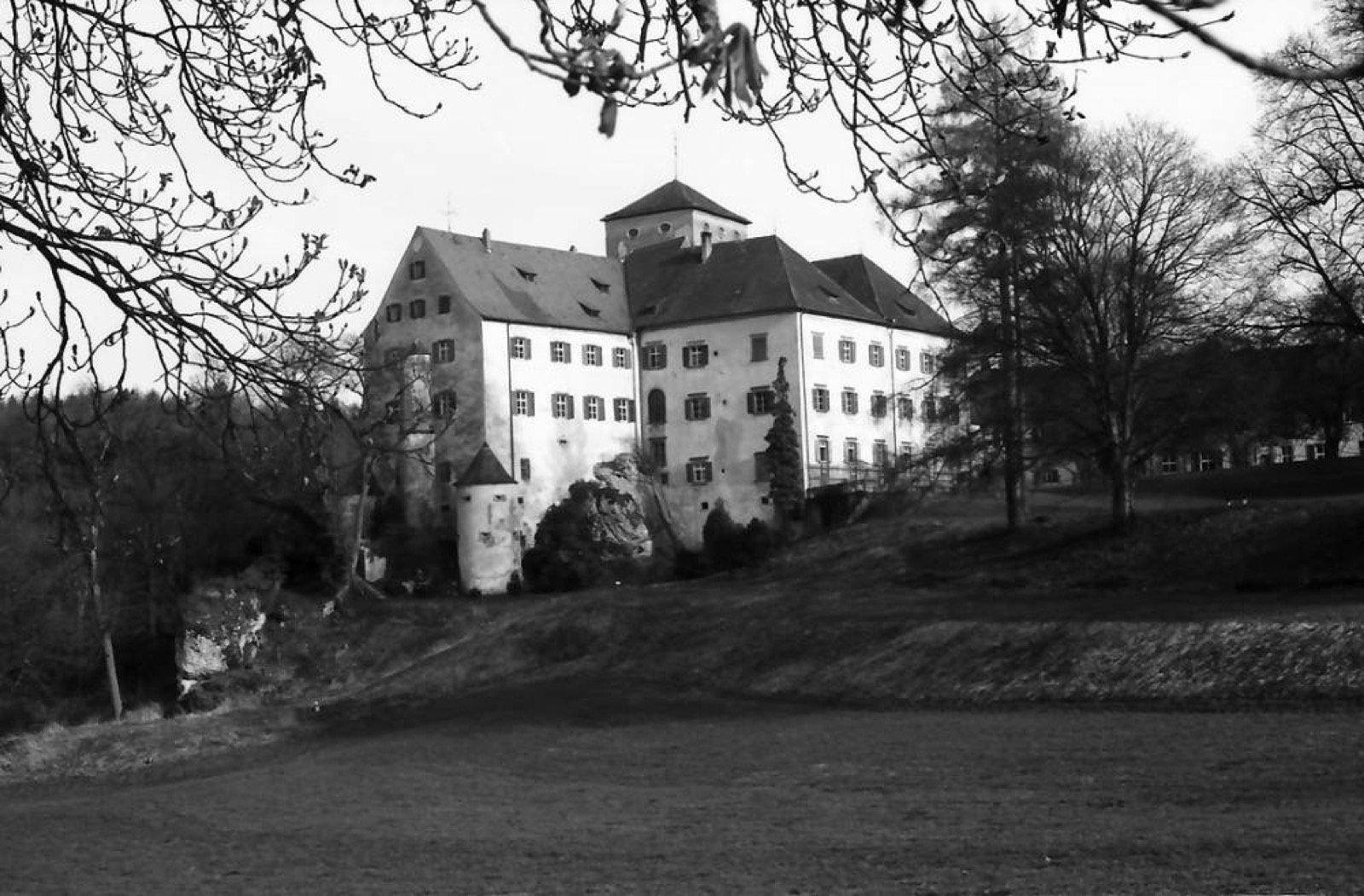 Eigeltingen: Schloss Langenstein, Parkseite, Langenstein Castle
