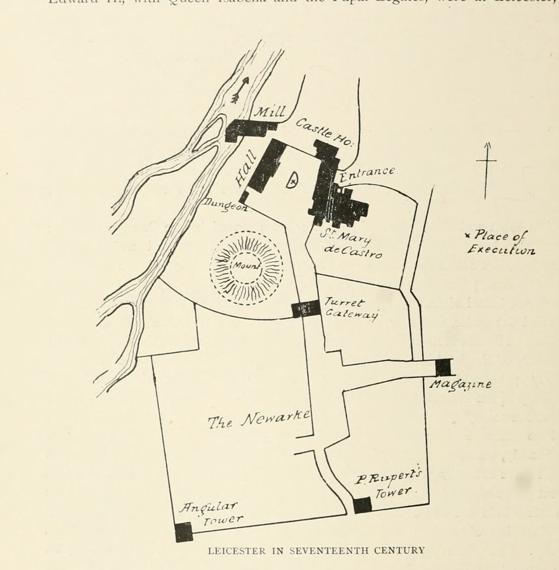 LEICESTER IN SEVENTEENTH CENTURY, Leicester Castle