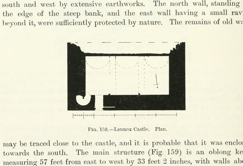 Fig. 159. — Lennox Castle. Plan., Lennox Castle